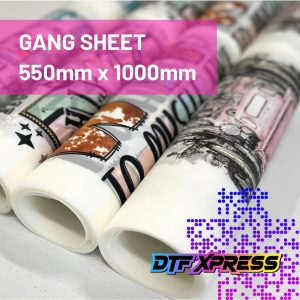 DTF Print Sheet 550 x 1000mm, dtf prints, dtf printing