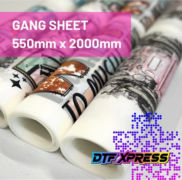 DTF Print Sheet 550 x 2000mm, dtf prints, dtf printing