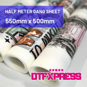 gangsheet 550mm x 500mm, DTF Print Sheet 550 x 500mm