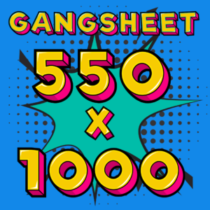 DTF Print Sheet 550 x 1000mm