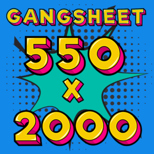 DTF Print Sheet 550 x 2000mm