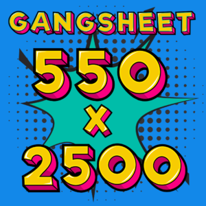 DTF Print Sheet 550 x 2500mm