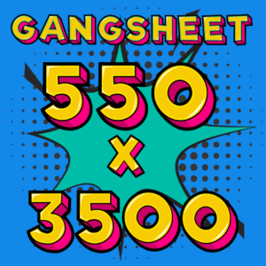 DTF Print Sheet 550 x 3500mm