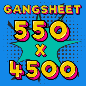 DTF Print Sheet 550 x 4500mm